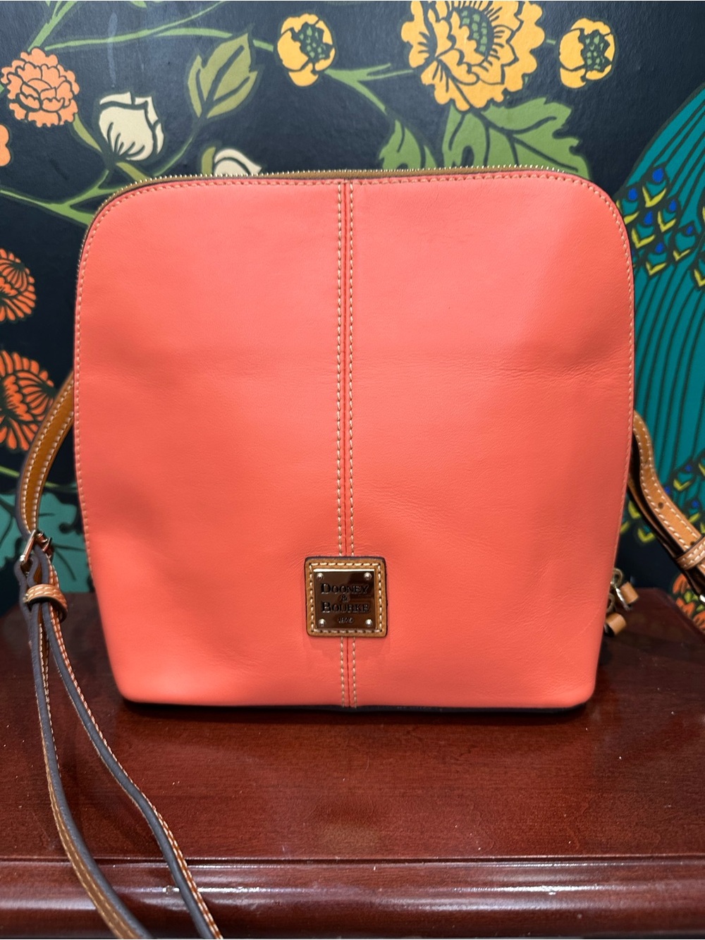 Dooney & Bourke Trixie Coral Leather Crossbody Bag - Picture 3 of 14